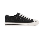 Shelvt Black openwork sneakers | shoptok.hr