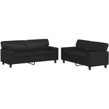 Maison Chic Sedežna garnitura - kavč 2-delna črno umetno usnje, (21728538) | Shoptok.si