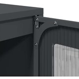 vidaXL Highboard Antracit 68x39x123 cm Jeklo | Shoptok.si