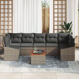 vidaXL 8 Dijelni Vrtni Sofa Set s Jastučićima Sivi Poli Ratan Akacija Cijene