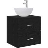 vidaXL Svetilka s pritrditvijo na steno Črni hrast 49,5 x 35 x 63 cm, (5000246116) | Shoptok.si