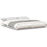 vidaXL Posteljni okvir Bela 180 x 210 cm Trdna borovina | Shoptok.si