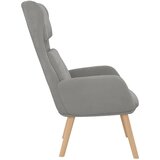 Stolica za opuštanje svjetlosiva baršunasta | shoptok.hr