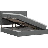  Krevet s madracem i skladištem Tamnosiva 180 x 200 cm tkanina | shoptok.hr