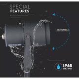  LED spoljašnja svetiljka LED/12W/100-240V IP65 siva - zeleno svetlo | Eponuda.com