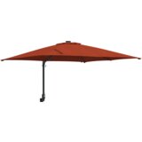 vidaXL Vrtni dežnik Terakota 248.5 x 247.5 x 160 cm blago | Shoptok.si