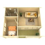 Male kuće Drvena kuća FALUN A 595 × 500 cm sa šindrom | shoptok.hr