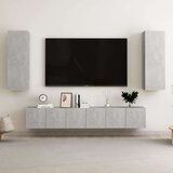  5-dijelni set TV ormarića siva boja betona od iverice | shoptok.hr