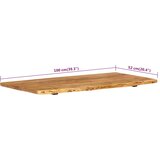 Vrh za kupaonski ormarić od bagremovog drva 100x52x2,5 cm | shoptok.hr