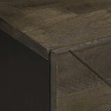  Noćni ormarić crni 40 x 33 x 46 cm od masivnog drva manga | shoptok.hr