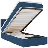 vidaXL Otomanski posteljni okvir z vzmetnico moder 80x200 cm blago, (22053442) | Shoptok.si