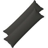  Jastuk s jastukom HOUTEN 2 kom. Tamnosiva Umjetni lan - Tamnosiva 40 x 145 cm 2 | shoptok.hr