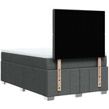 vidaXL Box spring postelja z vzmetnico temno siva 120x190 cm blago | Shoptok.si