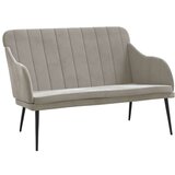  Klupa svjetlosiva 110 x 76 x 80 cm baršunasta | shoptok.hr