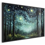 Plakat - Starry night - a contemporary version of Van Gogh\'s night sky 90x60 Crni okvir | shoptok.hr