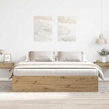 vidaXL Posteljni okvir brez vzmetnice artisian hrast 180x200 cm, (21791657) | Shoptok.si