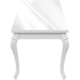  Blagovaonski stol visokog sjaja bijeli 179 x 89 x 81 cm | shoptok.hr