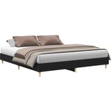 vidaXL Konstrukcija postelje Črna Orehovina 203 x 203 x 25 cm, (5000126202) | Shoptok.si