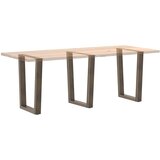  Noge za blagovaonski stol V-oblik 3 kom Prirodni čelik 70 x (72-73,3) cm Čelik | shoptok.hr