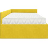  Kutni krevetni okvir s madracem Ostalo 2 pcs Žuta Baršun | shoptok.hr
