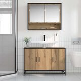 vidaXL Kopalniška omara za umivalnik artisan hrast 90 x 33 x 60 cm | Shoptok.si