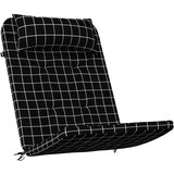  Jastuci za stolicu Adirondack 2 kom crni karirani od tkanine | shoptok.hr