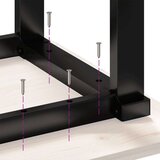 vidaXL Noge za jedilno mizo O-okvir 80x40x73 cm lito železo | Shoptok.si