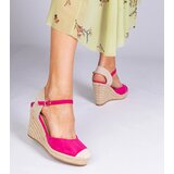 Gemre Pink wedge espadrille sandals Tedis | Shoptok.si