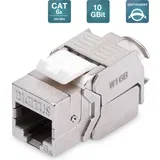 CAT 6A Keystone module, shielded with intelligent cable manager - 12 pcs.