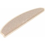  Prostirke za stepenice 15 kom 65x21x4 cm Bijele i smeđe poluokrugle velike | shoptok.hr