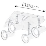 Rabalux steve spotLEDGU10 4x4,5W w.bulb, wh/chIP44 kupatilska rasveta | ePonuda.com