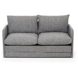 Atelier Del Sofa Dvosjed na razvlačenje Saga, 128 x 70 x 66 cm, Svijetlosiva | Eponuda.ba