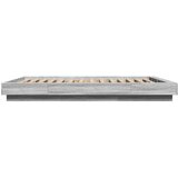vidaXL Okvir za krevet s LED svjetlima boja hrasta 120 x 190 cm drveni | shoptok.hr