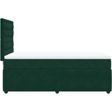 Box spring krevet s madracem tamnozeleni 90x190 cm baršunasti | shoptok.hr