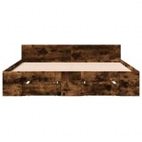  Okvir kreveta s ladicama boja hrasta 120x190 cm | shoptok.hr