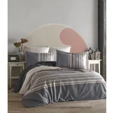 Grey GreyWhiteBrownBeige Ranforce Single Quilt Cover Set (FR)