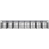  kavez za pse s krovom čelični 15,02 m² | Eponuda.com