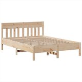 vidaXL Posteljni okvir brez vzmetnice 140x200 cm trdna borovina | Shoptok.si
