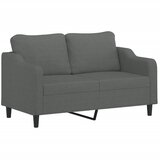  The Living Store Dvosed temno siv 140 cm blago - Kavč Dvosed, (21501697) | Shoptok.si