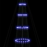 vidaXL LED božićno drvce s stalakom Plava 138.5 x 138.5 x 399 cm Metal | shoptok.hr