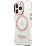 Guess Magsafe ohišje za Apple iPhone 14 Pro TPU Zlata obroba, Prozorno, (21244220) Cene