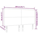  Vzglavje enostavnega dizajna temno sivo 200 cm iz korduroja, (22052892) | Shoptok.si