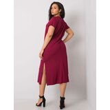 BASIC Feel Good Dress-RV-SK-6637.13X-burgundy | Shoptok.si