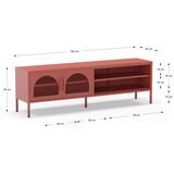 Marckeric Opečnato oranžna TV omarica 160x50 cm Diora – | Shoptok.si