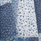Bianca Plavi pamučan prošiven prekrivač 220x230 cm Floral Patchwork – | shoptok.hr