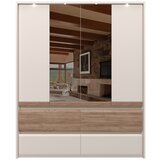 Jela plakar P44-2OG/IC - kolekcija invictus - kašmir mat lak/tobacco/kašmir - 187x226x60 cm Cene