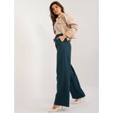 Fashion Hunters Women's navy fabric trousers with pockets cene