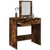  The Living Store Toaletna mizica z ogledalom dimljeni hrast 73x46,5x120 cm - Toaletna Mizica, (21497293) Cene