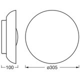 Osram plafonsko svetlo orbis milan 2xE27/10W/230V, prečnik 30,5 cm, dekor drveta | Eponuda.com