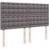  s oprugama i madracem sivi 180 x 200 cm od umjetne kože | shoptok.hr